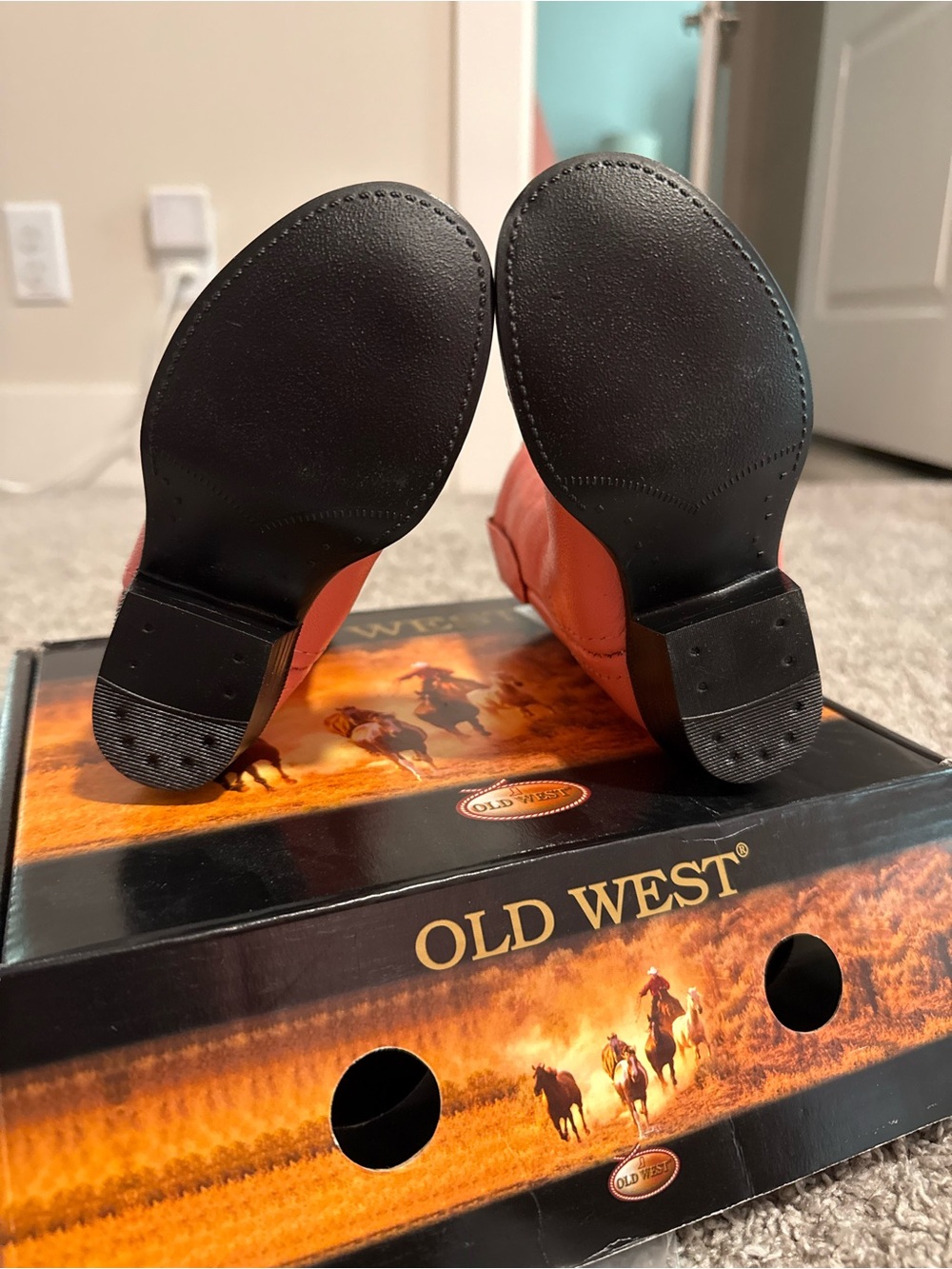 Old West Pink Toddler Western Boot Size 5 - Picture 5 of 6